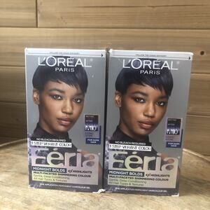 (2) L'Oreal Feria M10 Cosmic Azure Midnight Blue Permanent Hair Color R2P2